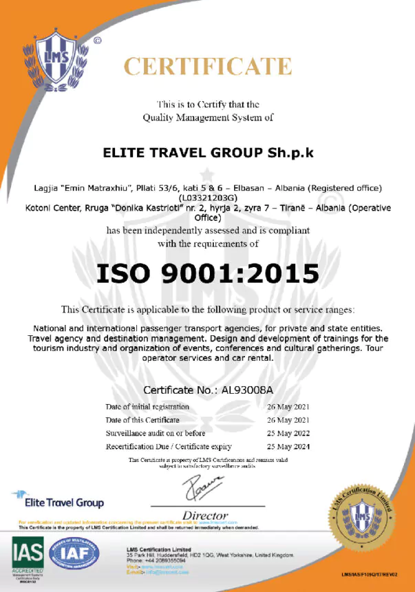 ETG certificates