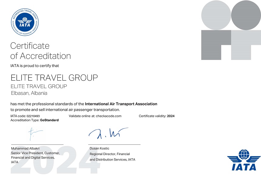 IATA Certificate 2024