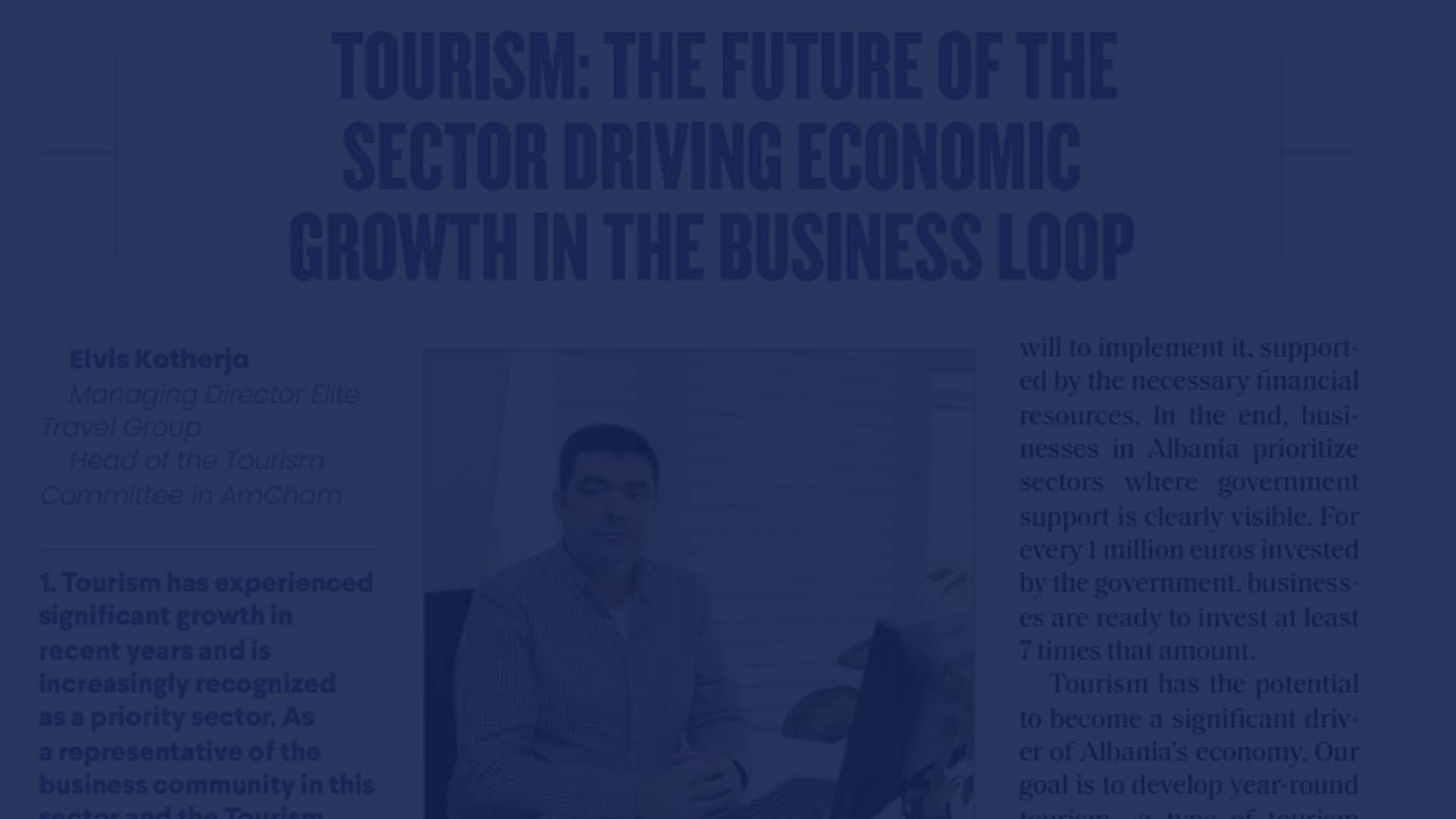 Albanian Tourism Towards a Sustainable Future